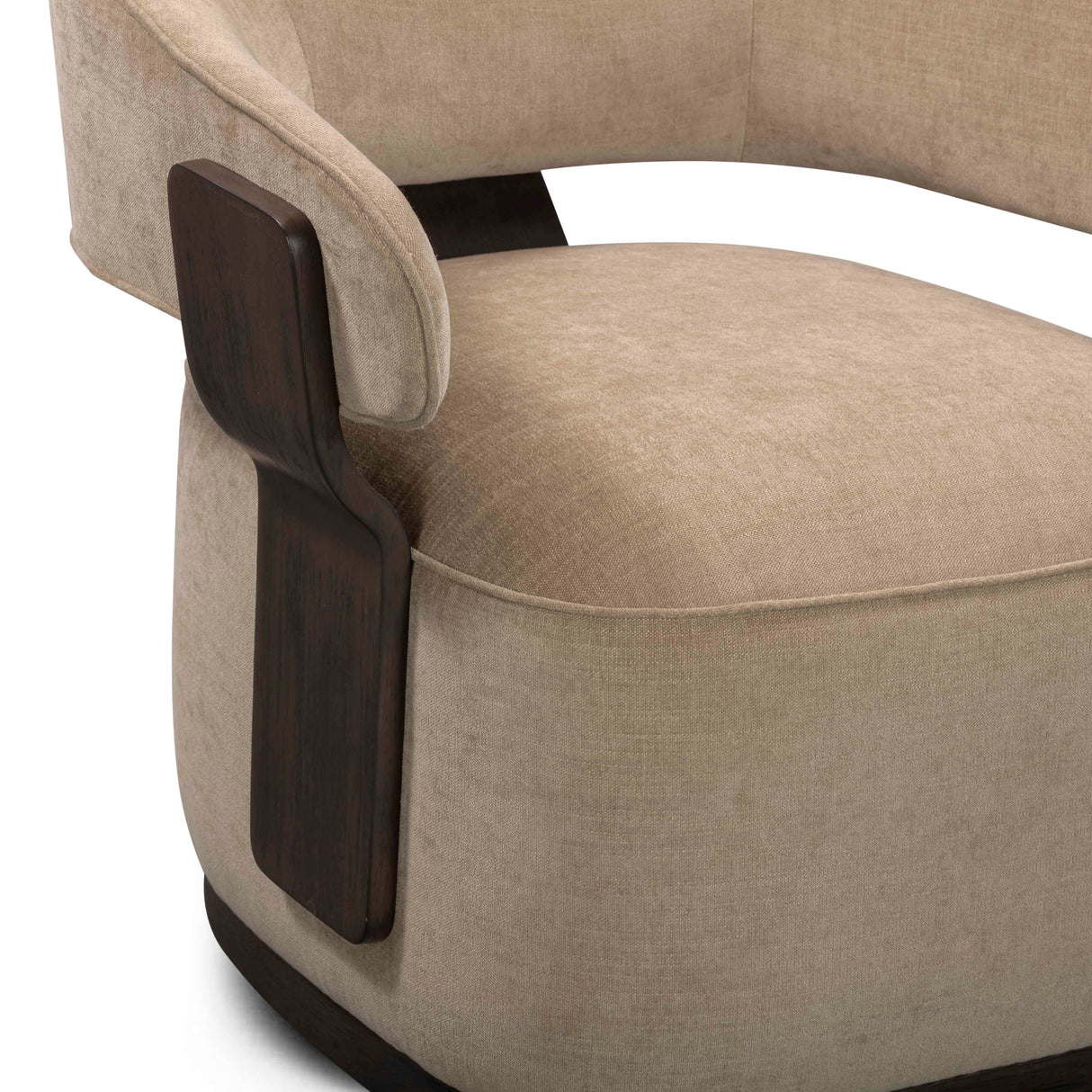 Madison Linen Chenille Swivel Accent Chair by TOV Furniture at Eve Furniture