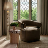 Madison Linen Chenille Swivel Accent Chair by TOV Furniture at Eve Furniture