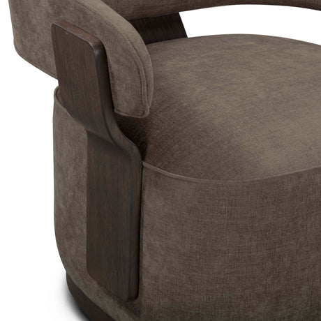 Madison Linen Chenille Swivel Accent Chair by TOV Furniture at Eve Furniture