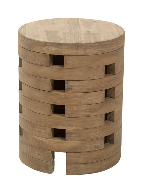 Mado Natural Outdoor Side Table by Zuomod at Eve Furniture