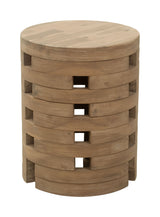 Mado Natural Outdoor Side Table by Zuomod at Eve Furniture