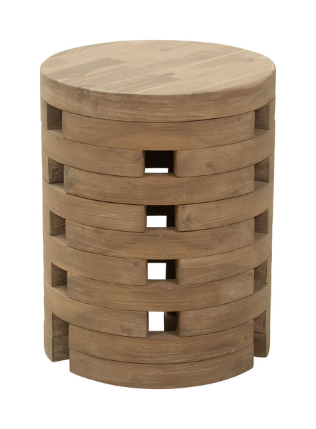 Mado Natural Outdoor Side Table by Zuomod at Eve Furniture