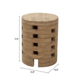 Mado Natural Outdoor Side Table by Zuomod at Eve Furniture