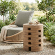 Mado Natural Outdoor Side Table by Zuomod at Eve Furniture