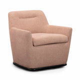 Mado Peach Textured Fabric Swivel Accent Chair by TOV Furniture at Eve Furniture