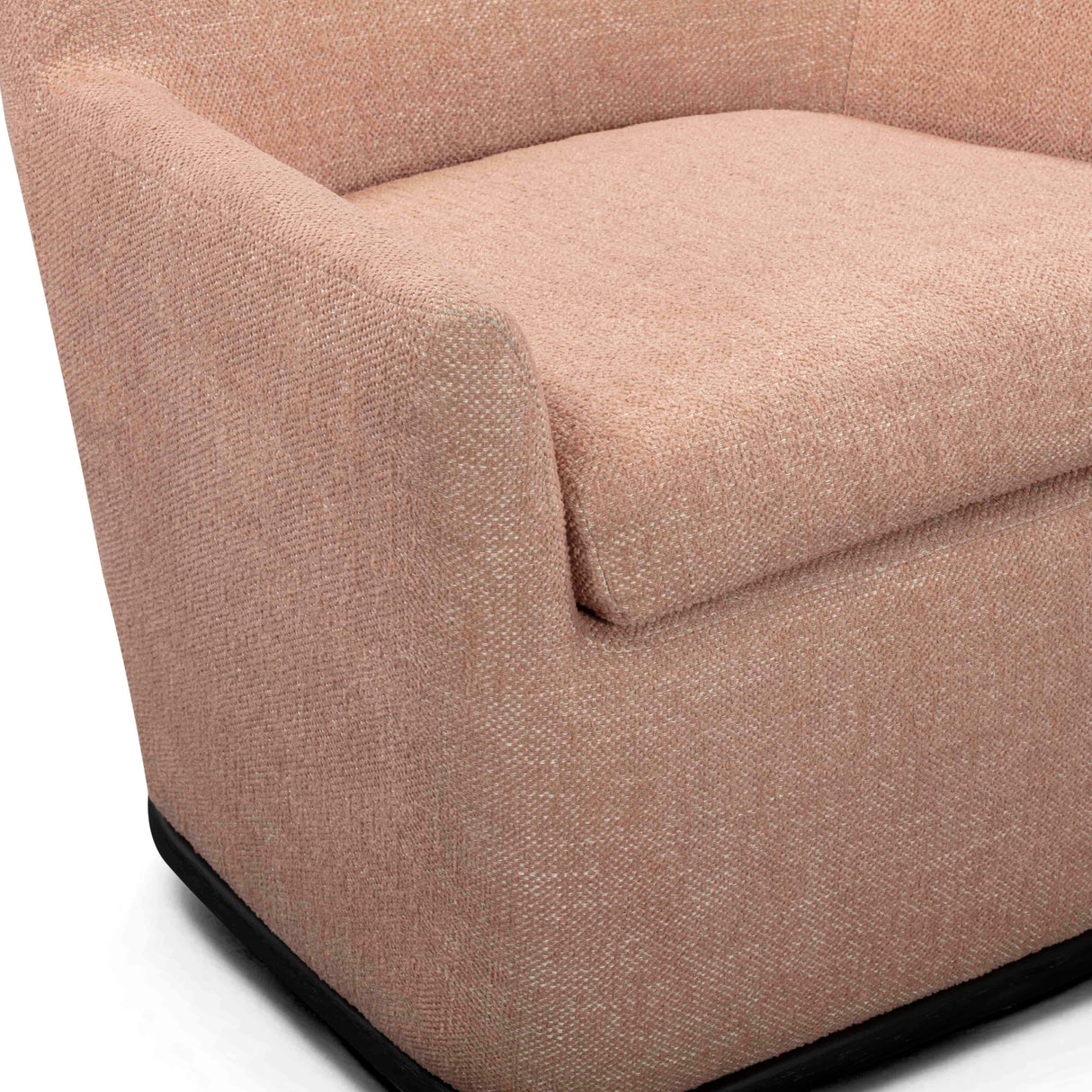 Mado Peach Textured Fabric Swivel Accent Chair by TOV Furniture at Eve Furniture