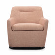 Mado Peach Textured Fabric Swivel Accent Chair by TOV Furniture at Eve Furniture
