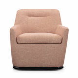 Mado Peach Textured Fabric Swivel Accent Chair by TOV Furniture at Eve Furniture