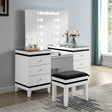 Madonna White/Black Vanity Set by Furniture of America at Eve Furniture
