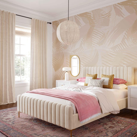 Madra Blush Tone Area Rug by TOV Furniture at Eve Furniture