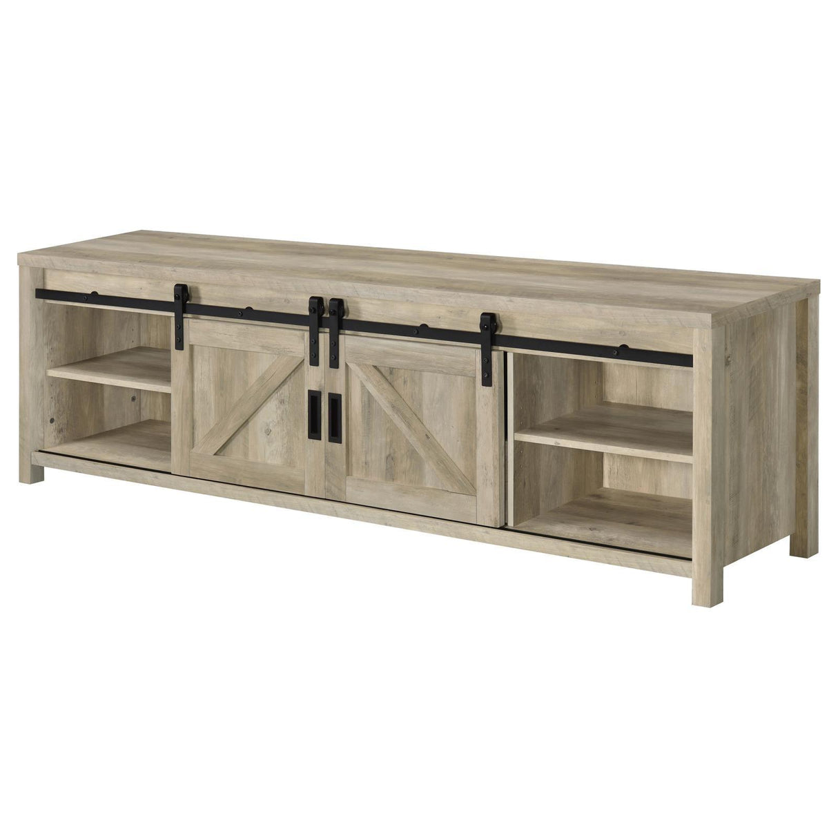 Madra Rectangular TV Console with 2 Sliding Doors by Coaster at Eve Furniture