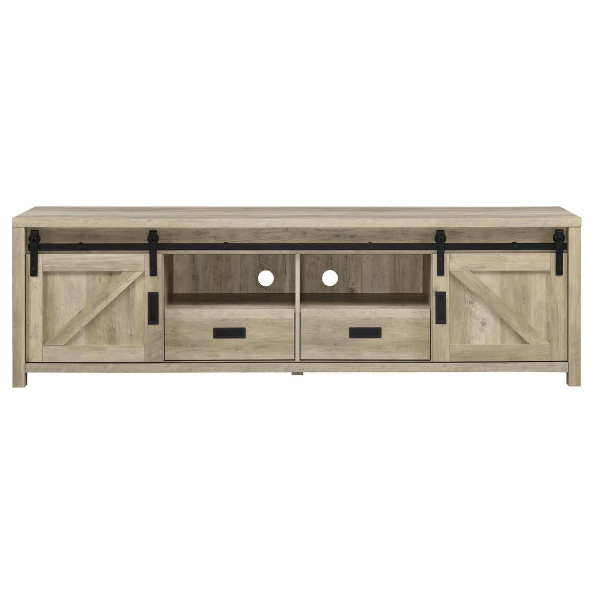 Madra Rectangular TV Console with 2 Sliding Doors by Coaster at Eve Furniture