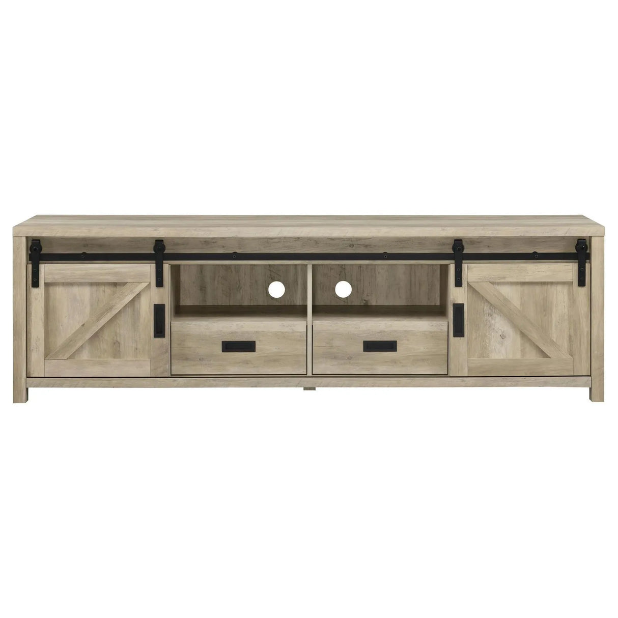 Madra Rectangular TV Console with 2 Sliding Doors by Coaster at Eve Furniture