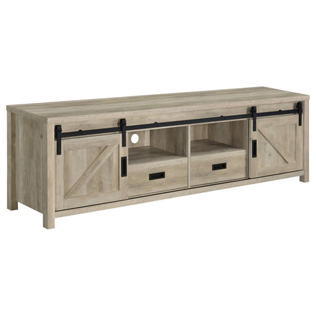 Madra Rectangular TV Console with 2 Sliding Doors by Coaster at Eve Furniture