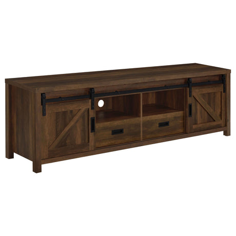 Madra Rectangular TV Console with 2 Sliding Doors by Coaster at Eve Furniture