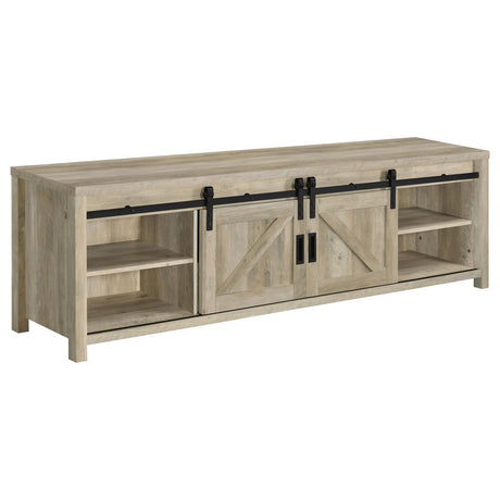 Madra Rectangular TV Console with 2 Sliding Doors by Coaster at Eve Furniture