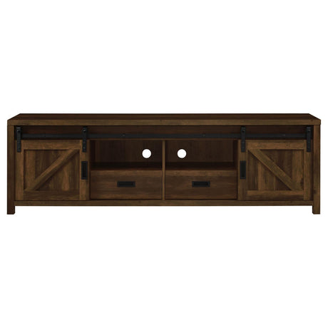 Madra Rectangular TV Console with 2 Sliding Doors by Coaster at Eve Furniture