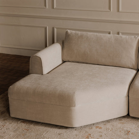 Madrid Beige Left Sectional by MOES at Eve Furniture
