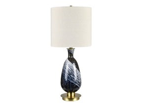 Madrid Blue/Gold Table Lamp by Crestview at Eve Furniture