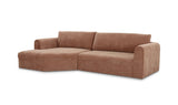 Madrid Sectional Heritage Pink by Moe's Home at Eve Furniture