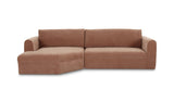 Madrid Sectional Heritage Pink by Moe's Home at Eve Furniture