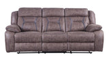 Madrone Reclining Brown Leather Living Room Set by Homelegance at Eve Furniture