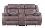 Madrone Reclining Brown Leather Living Room Set by Homelegance at Eve Furniture