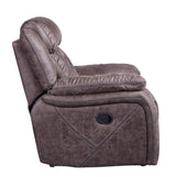 Madrone Reclining Brown Leather Living Room Set by Homelegance at Eve Furniture