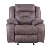 Madrone Reclining Brown Leather Living Room Set by Homelegance at Eve Furniture