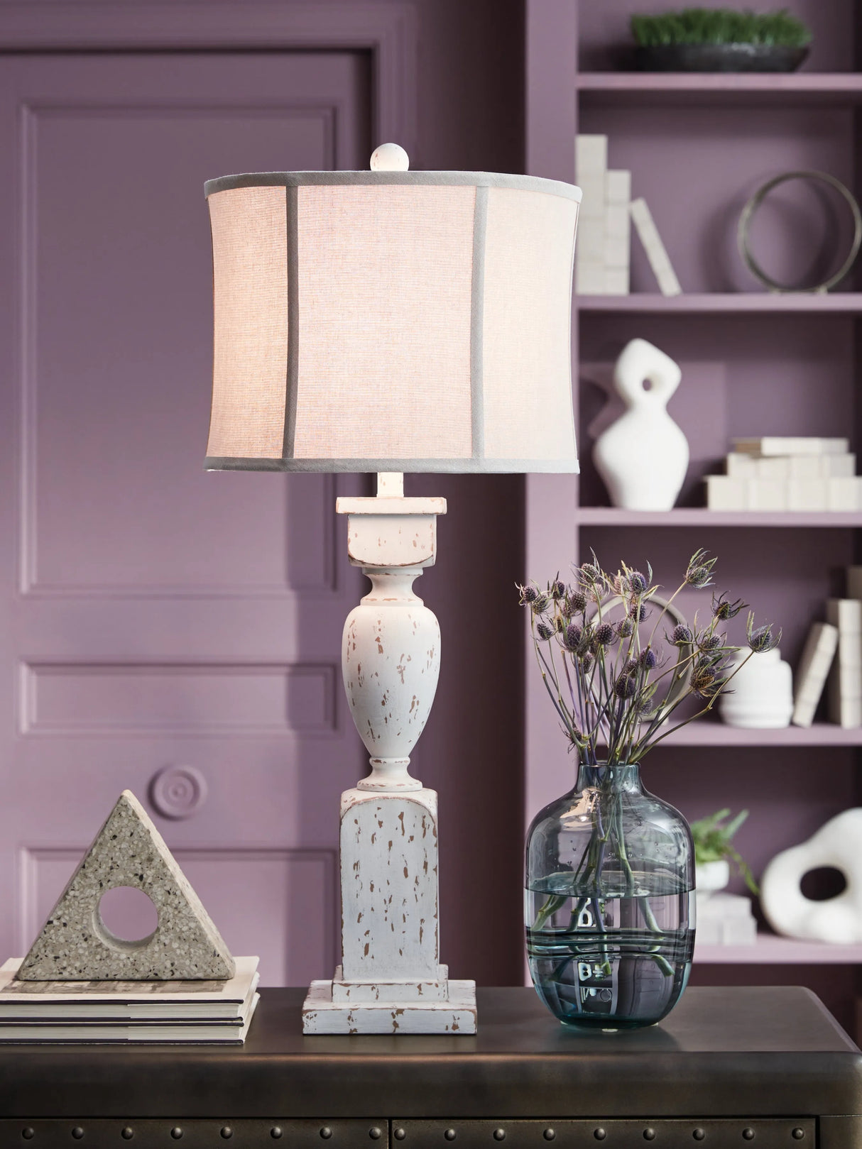 Madsbrook Antique White Table Lamp by Ashley at Eve Furniture
