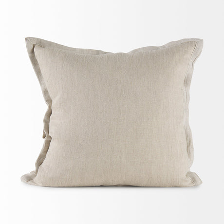 Mae Beige Fabric Decorative Pillow Cover by Mercana at Eve Furniture
