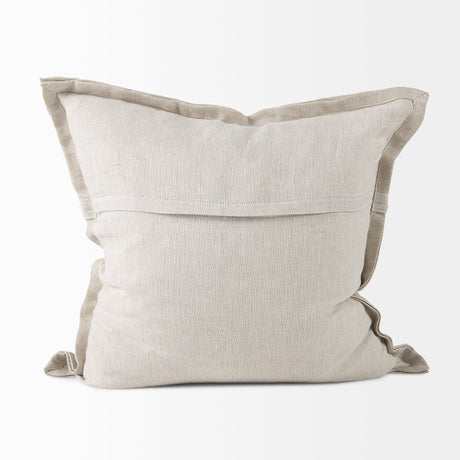 Mae Beige Fabric Decorative Pillow Cover by Mercana at Eve Furniture