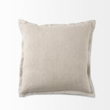 Mae Beige Fabric Decorative Pillow Cover by Mercana at Eve Furniture