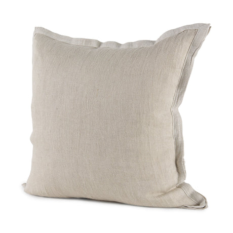 Mae Beige Fabric Decorative Pillow Cover by Mercana at Eve Furniture