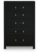 Maeling Black Chest of Drawers by Ashley at Eve Furniture