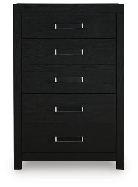 Maeling Black Chest of Drawers by Ashley at Eve Furniture