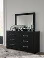 Maeling Black Dresser and Mirror by Ashley at Eve Furniture