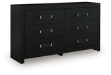 Maeling Black Dresser by Ashley at Eve Furniture