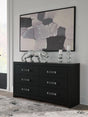 Maeling Black Dresser by Ashley at Eve Furniture