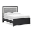 Maeling Black Full Upholstered Panel Bed by Ashley at Eve Furniture