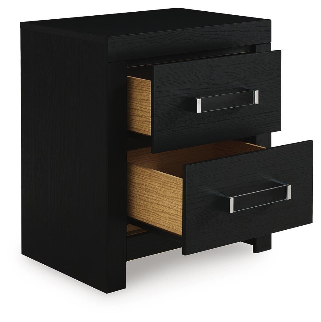 Maeling Black Nightstand by Ashley at Eve Furniture