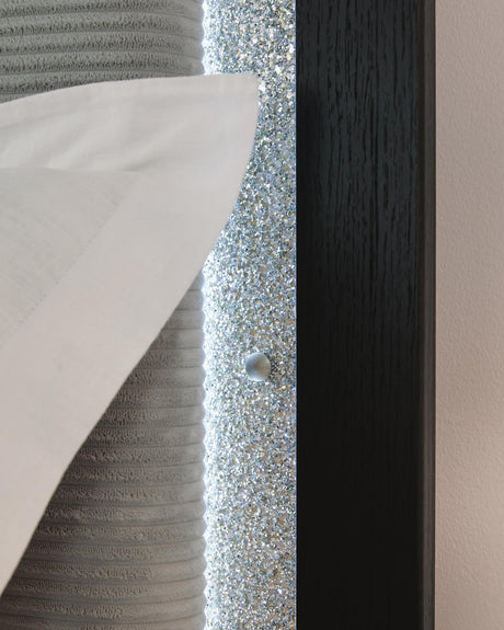 Maeling Black Upholstered Panel Bedroom Set by Ashley at Eve Furniture