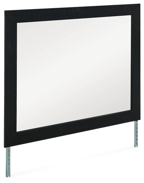 Maeling Black Upholstered Panel Bedroom Set by Ashley at Eve Furniture