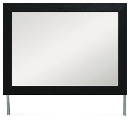 Maeling Black Upholstered Panel Bedroom Set by Ashley at Eve Furniture