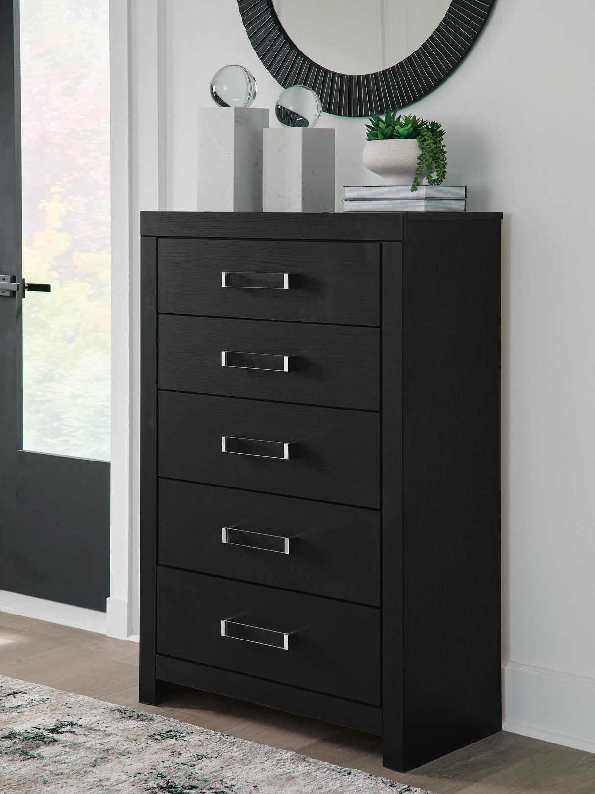 Maeling Black Upholstered Youth Panel Bedroom Set by Ashley at Eve Furniture