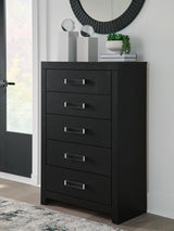 Maeling Black Upholstered Youth Panel Bedroom Set by Ashley at Eve Furniture