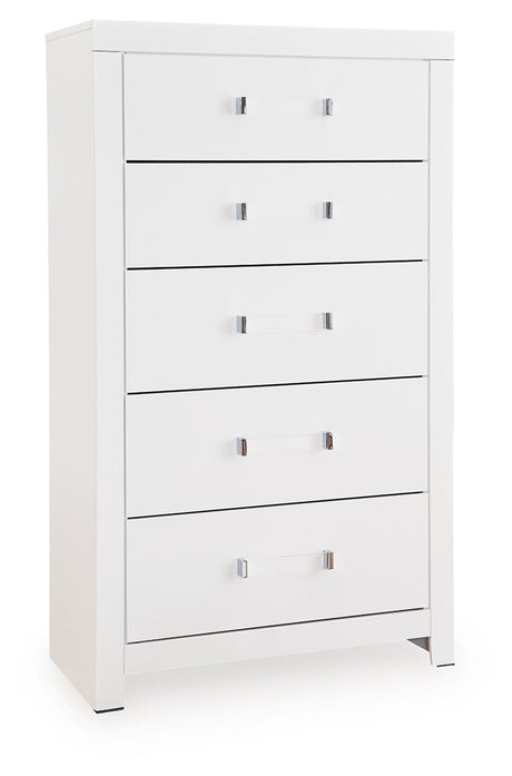 Maeling White Chest of Drawers by Ashley at Eve Furniture
