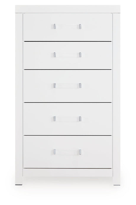 Maeling White Chest of Drawers by Ashley at Eve Furniture