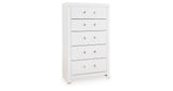 Maeling White Chest of Drawers by Ashley at Eve Furniture