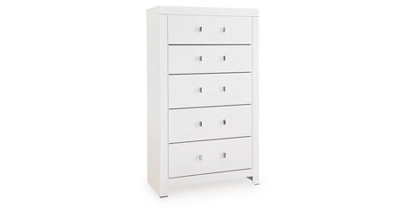 Maeling White Chest of Drawers by Ashley at Eve Furniture